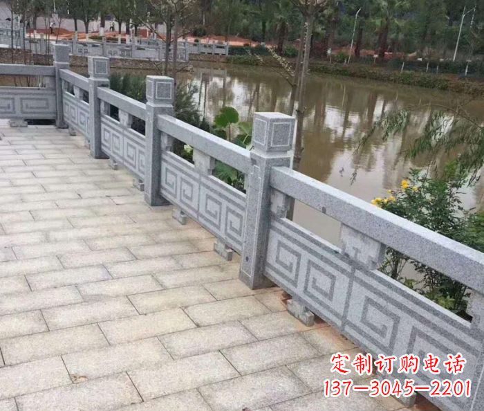 深圳中领雕塑护城河建筑石雕栏板