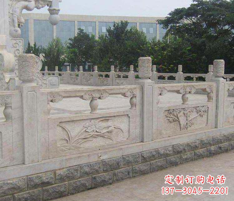 深圳景区大理石栏板石雕 (5)
