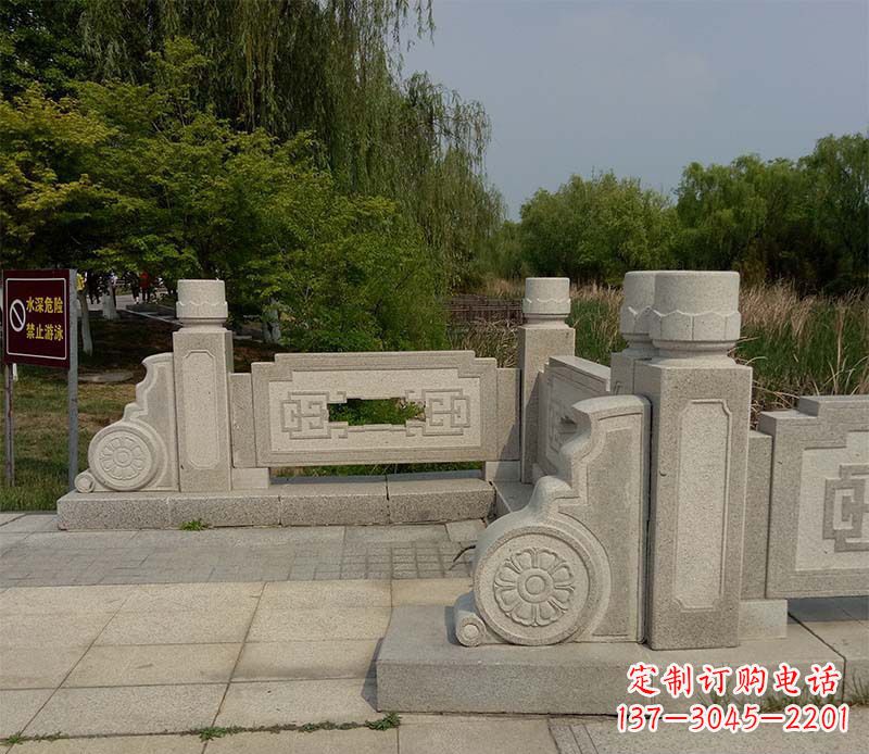 深圳景区大理石栏板石雕_1