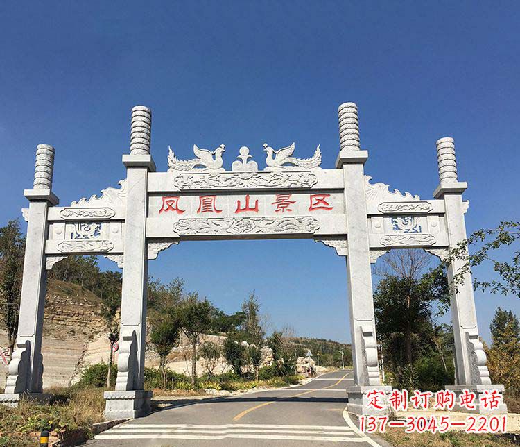 深圳中领雕塑:高质量牌坊石雕