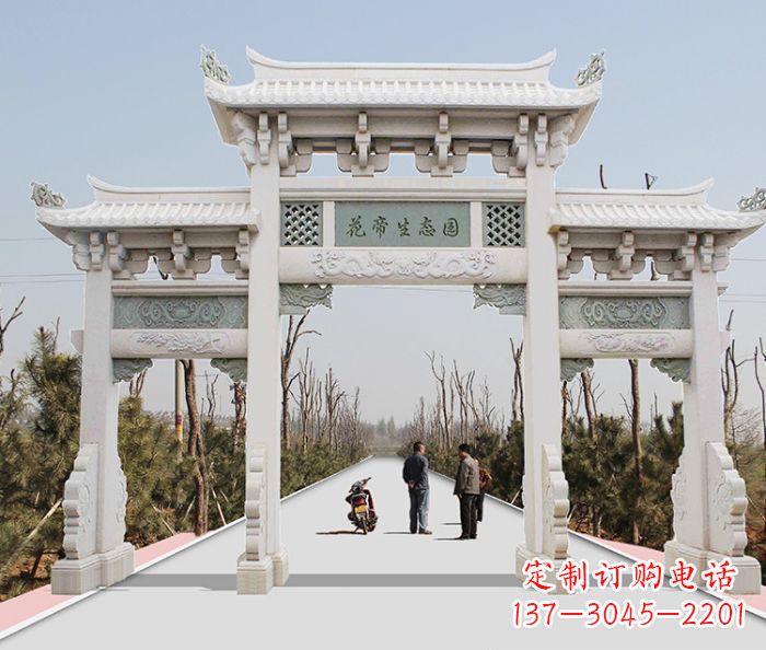 深圳精美牌坊雕塑,定制你的独一无二