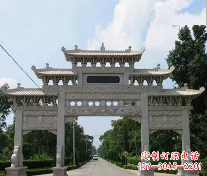 深圳高品质牌坊石雕,专为客户量身定制