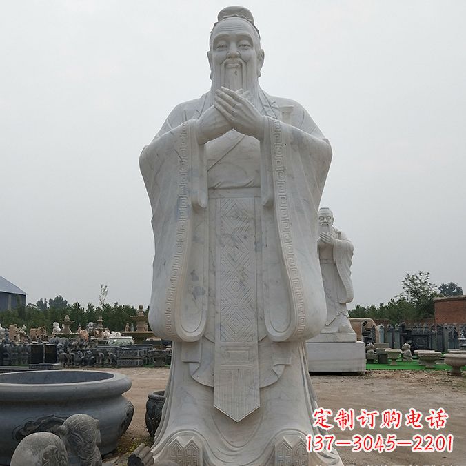 深圳传承自然美学,济南中领雕塑青铜孔子雕塑