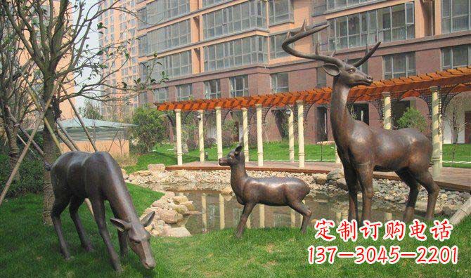 深圳梅花鹿雕塑,永葆大自然的美丽