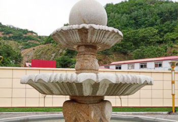 深圳精致莲花石雕喷泉，添点艺术气息