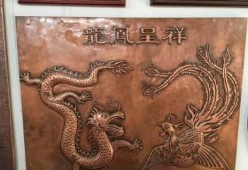 深圳中领雕塑|传统铜雕龙凤精美雕塑