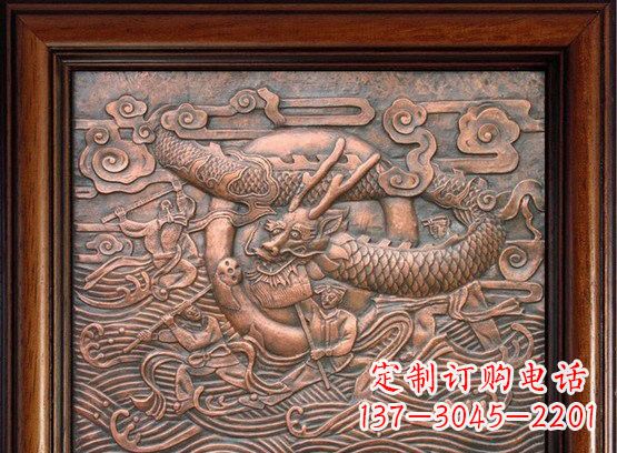 深圳精美青龙铜浮雕,集传统与现代于一身