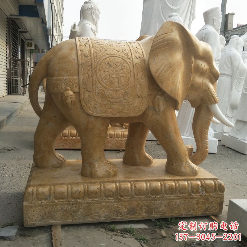 深圳中领雕塑定制精美大象雕塑