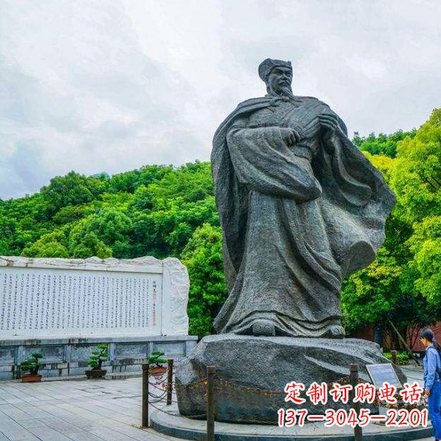 深圳汇聚历史荣光——中领雕塑诸葛亮雕塑