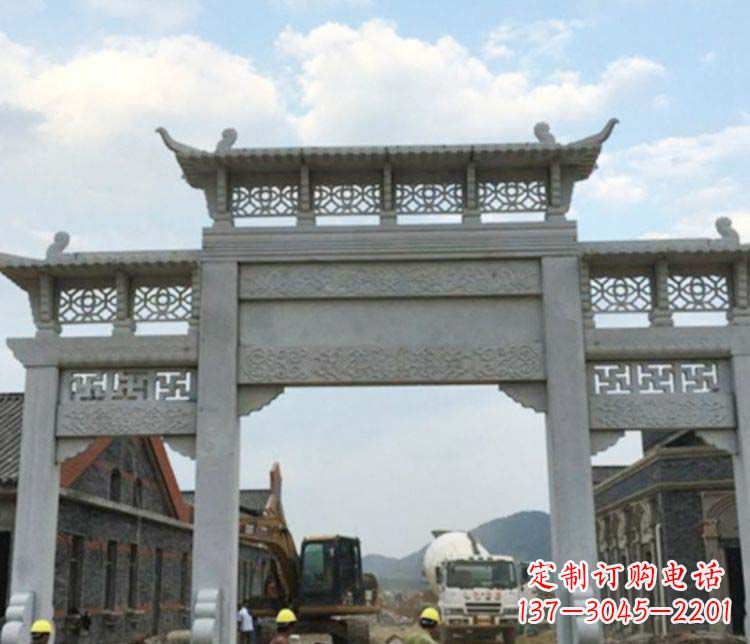 深圳牌坊大理石石雕:显露美丽的古典风情