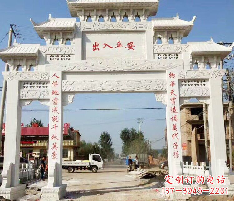 深圳三门石牌坊石雕艺术