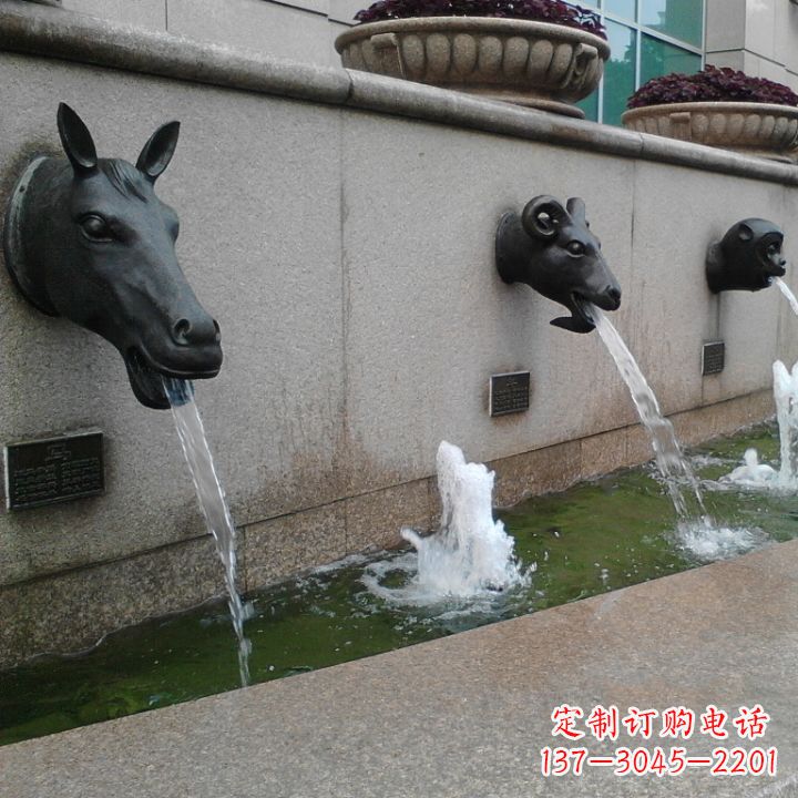 深圳十二生肖水景铜雕,精美装饰你的家居