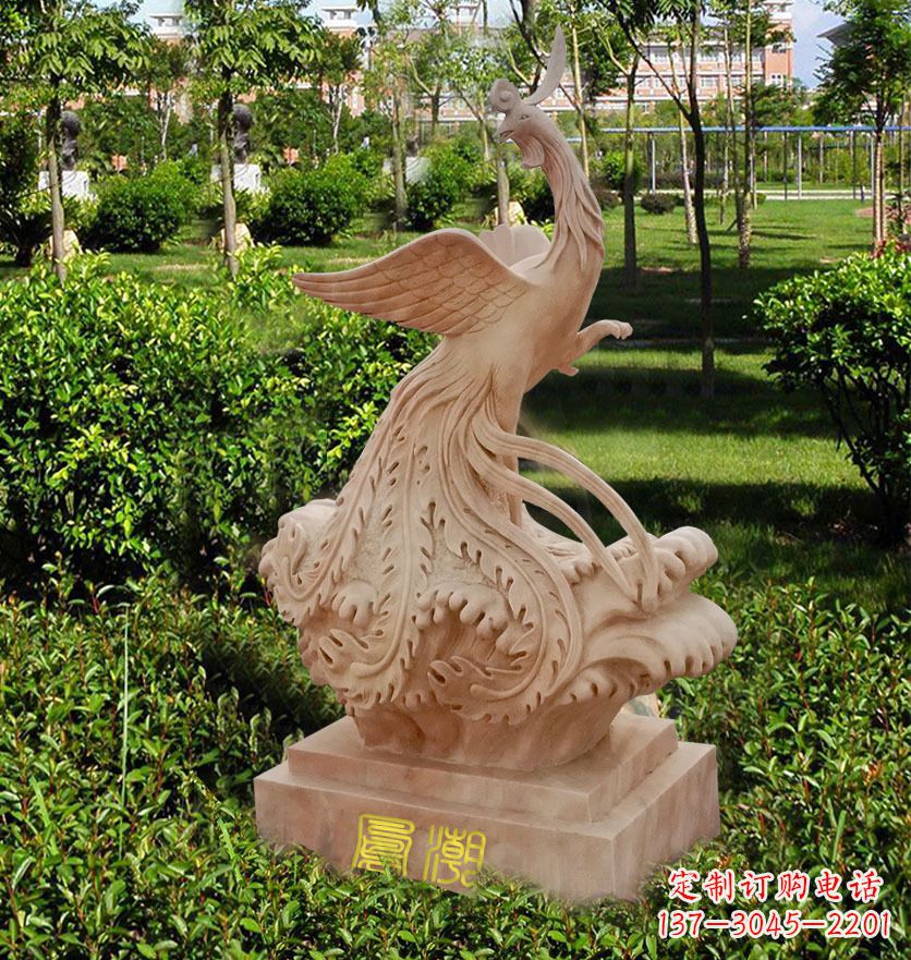 深圳雕刻凤凰传递祥瑞祝福