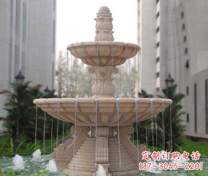 深圳双层喷泉小区石雕