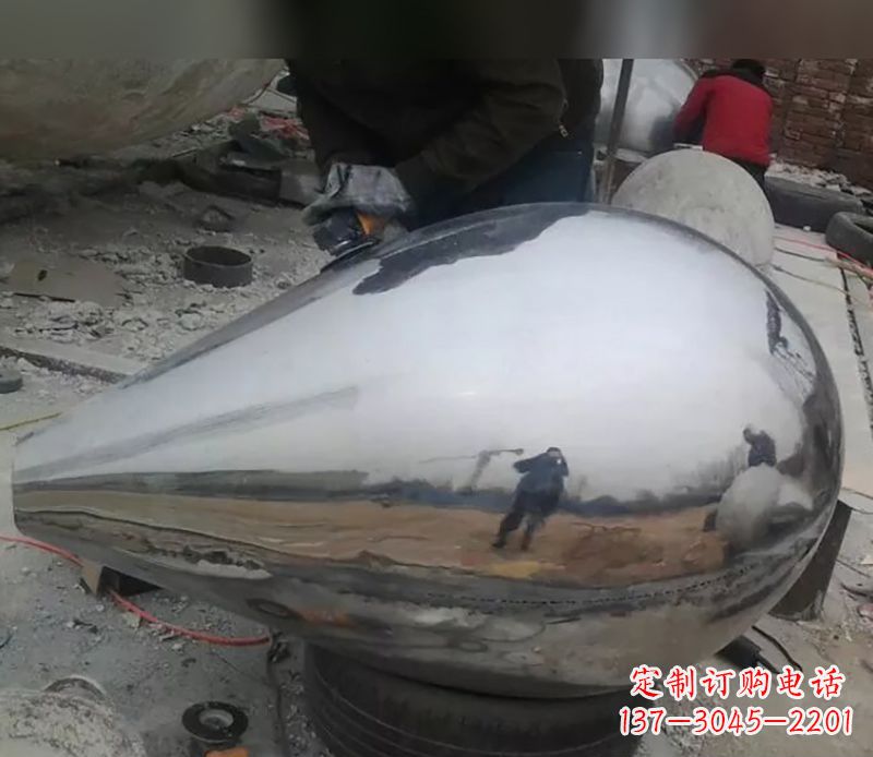 深圳水滴不锈钢商场雕塑