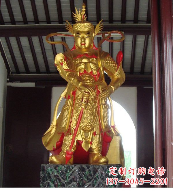 深圳寺庙韦陀菩萨铜雕