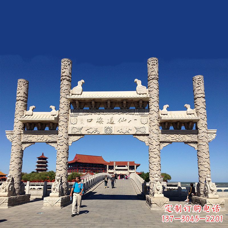 深圳寺院大门无楼石牌坊