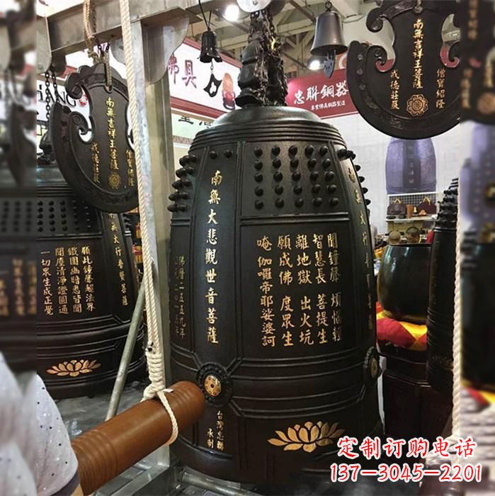 深圳寺院挂钟铜雕塑