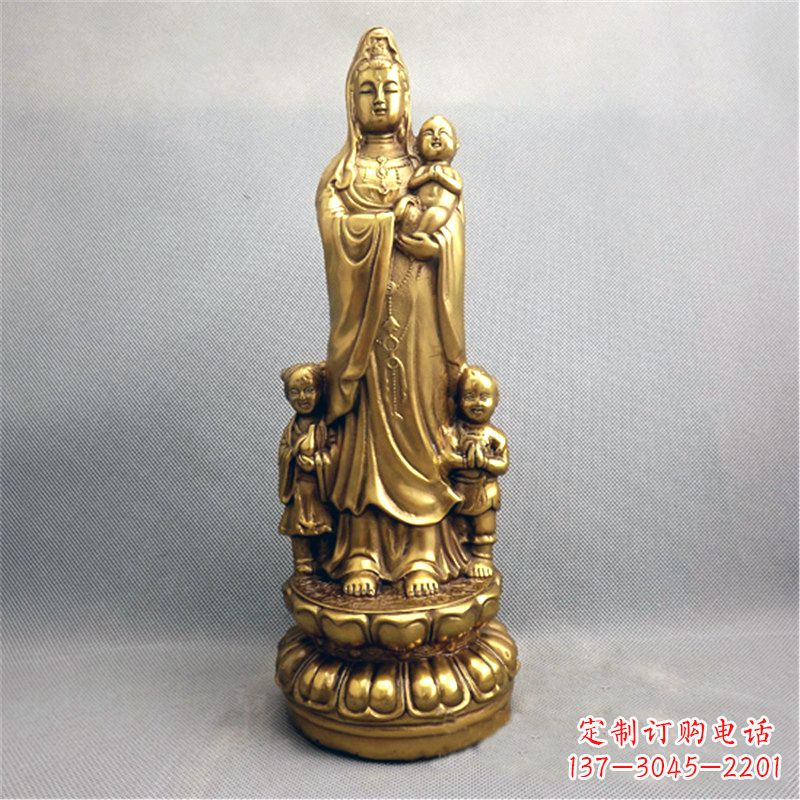 深圳送子观音纯铜雕塑