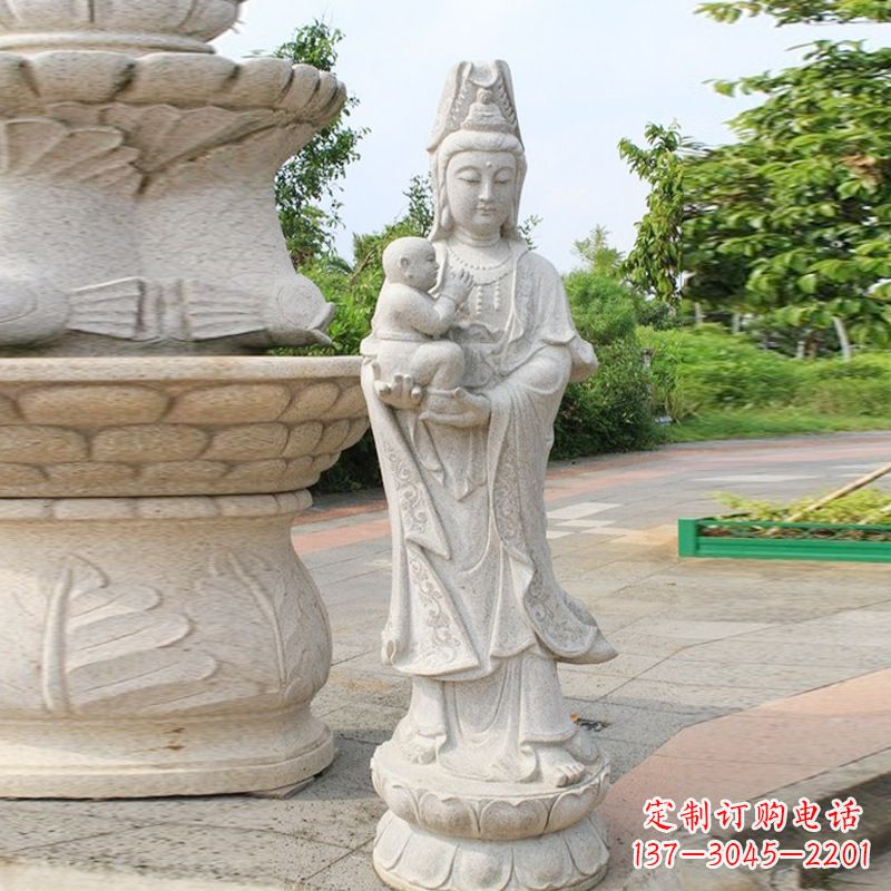深圳送子观音汉白玉石雕
