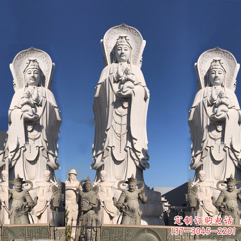 深圳送子观音大型石雕塑
