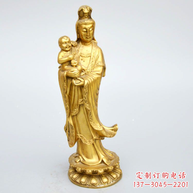 深圳送子观音铜雕