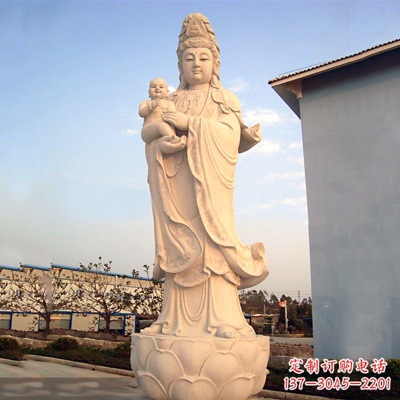 深圳送子观音石雕