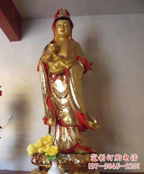 深圳送子观音铜雕 (2)