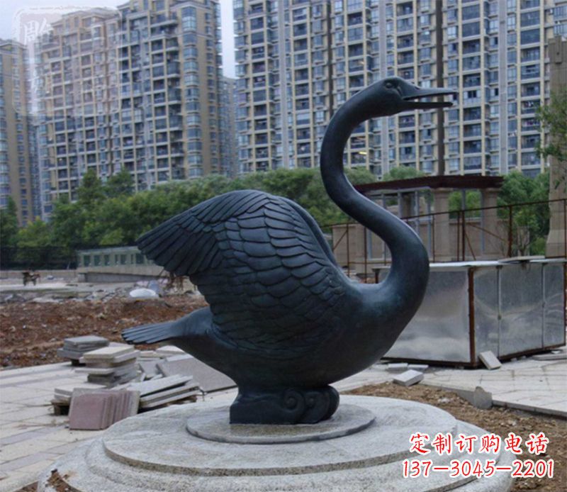 深圳天鹅动物铜雕