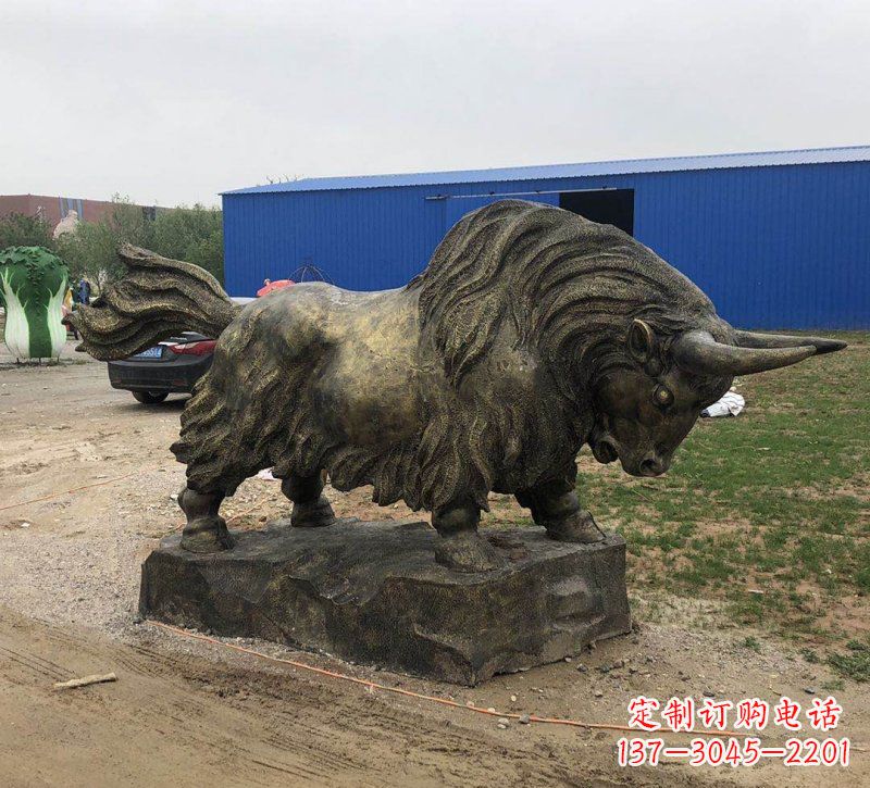 深圳铜雕奔牛雕塑
