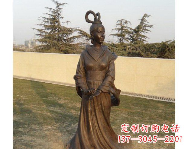 深圳铜雕古代美女人物雕塑