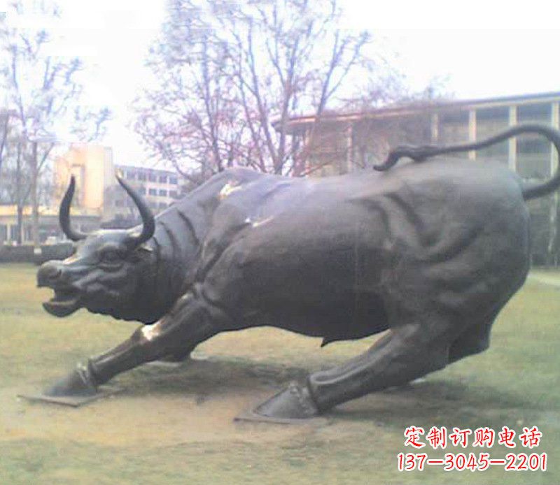 深圳铜雕牛广场动物景观摆件 (2)