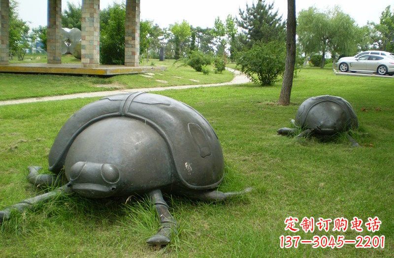深圳铜雕七星瓢虫公园动物雕塑
