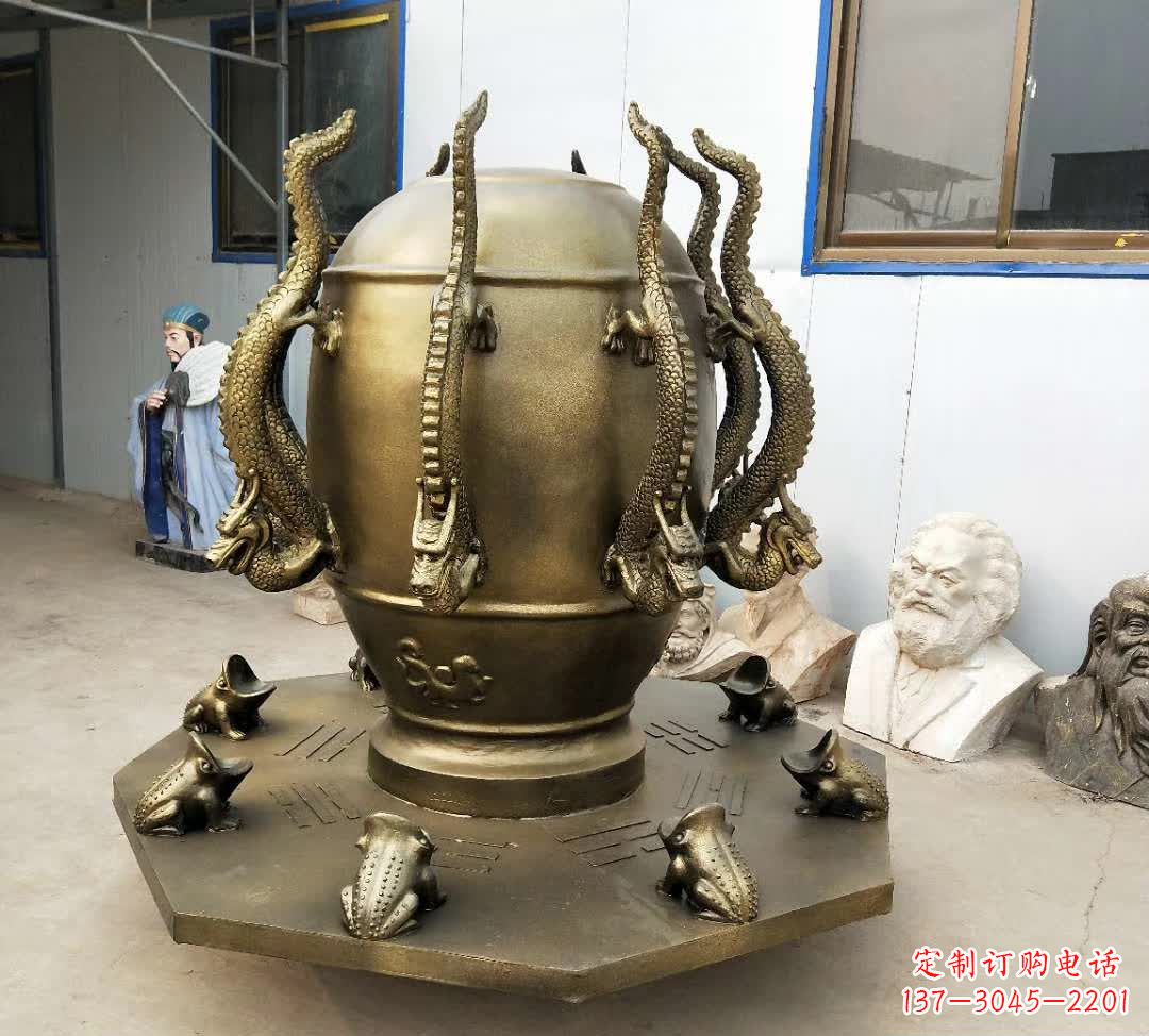 深圳铜雕校园景观地动仪