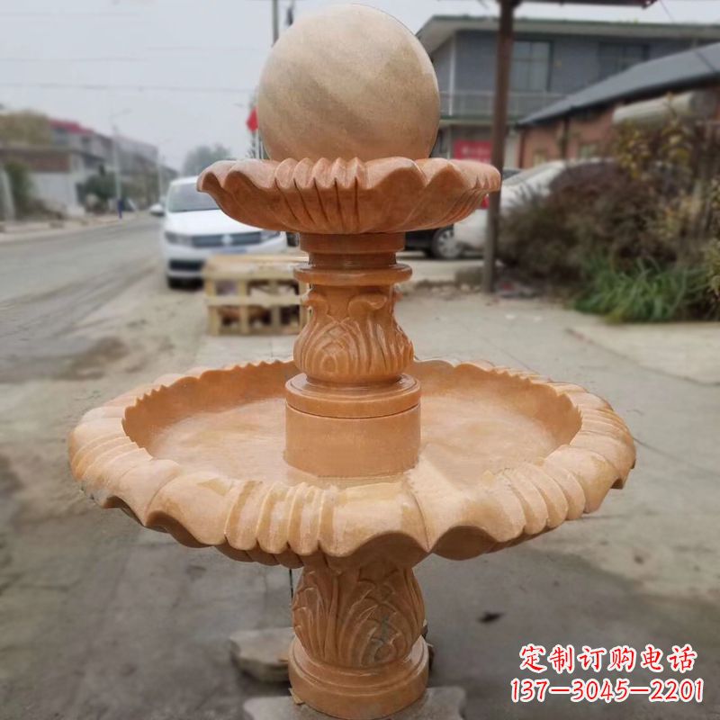 深圳晚霞红风水球