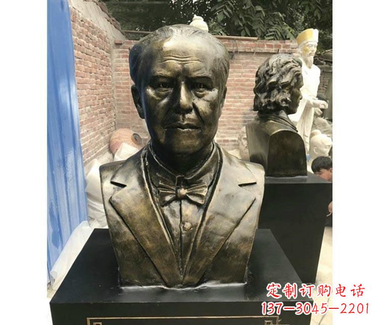 深圳西方名人爱迪生胸像铜雕