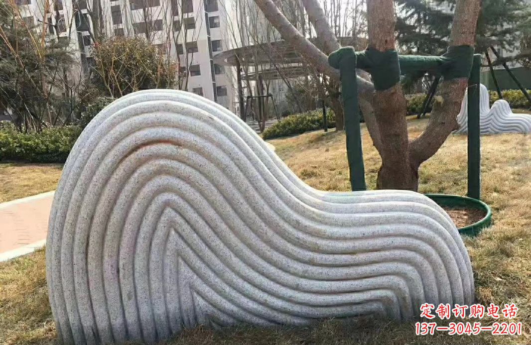 深圳小区大理石纹理假山雕塑