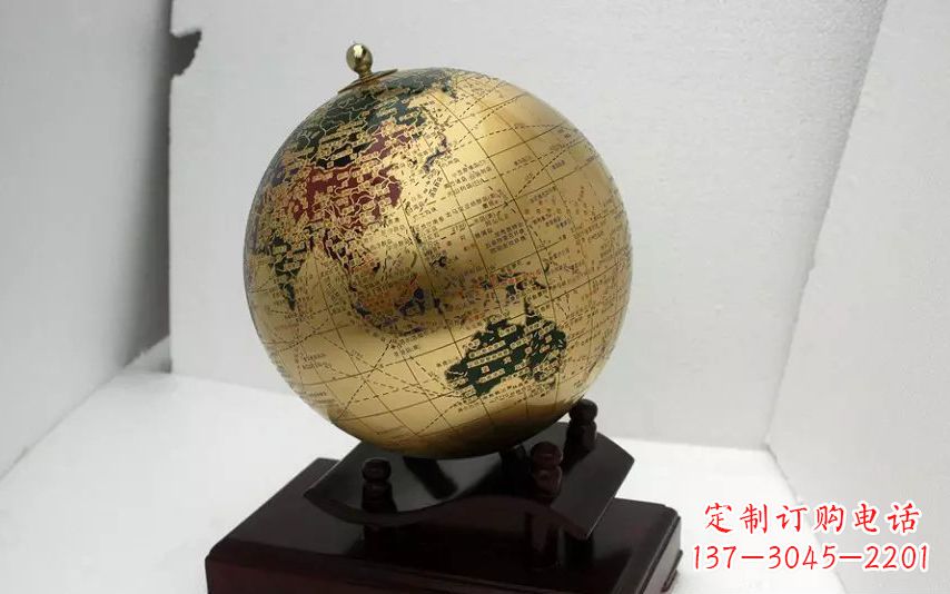 深圳校园不锈钢地球仪雕塑 (3)