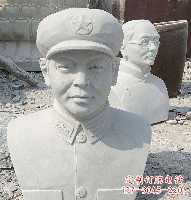 深圳校园雷锋头像石雕