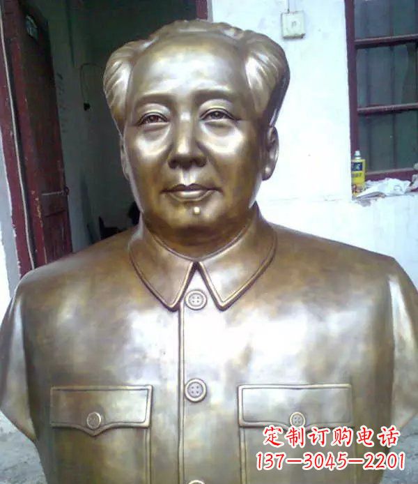 深圳校园毛主席胸像伟人铜雕