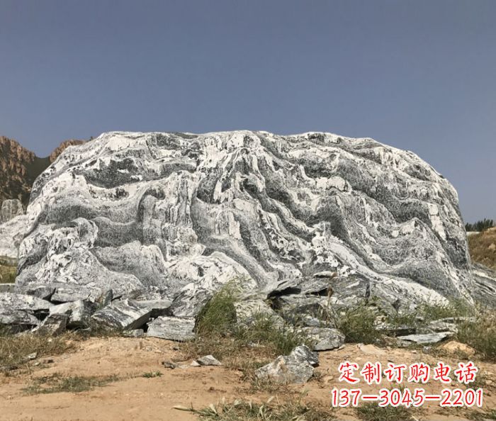 深圳雪浪石假山公园景观石雕 (2)