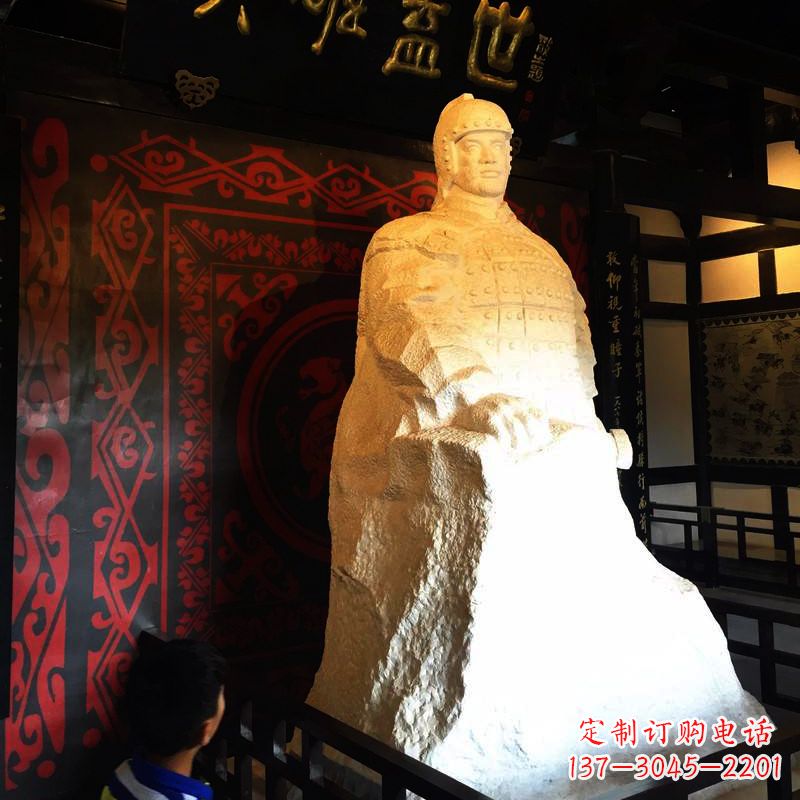 深圳英雄盖世楚霸王石雕像