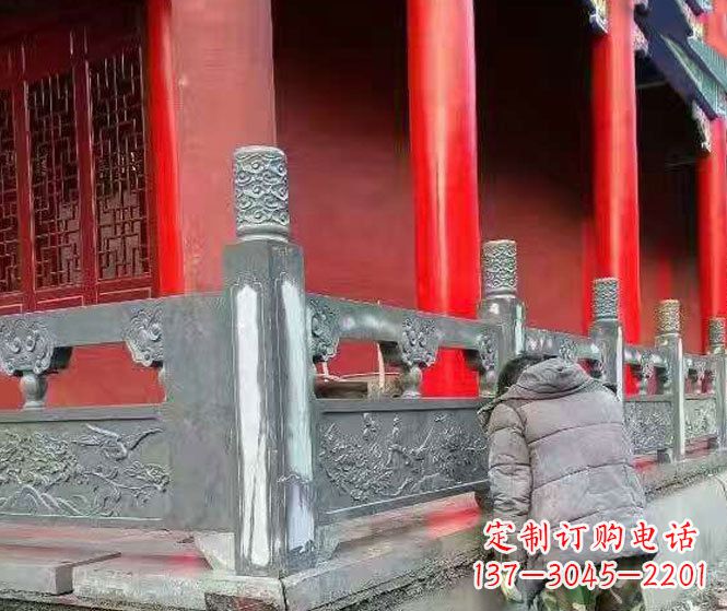 深圳园林仿古石栏板景观石雕 (9)