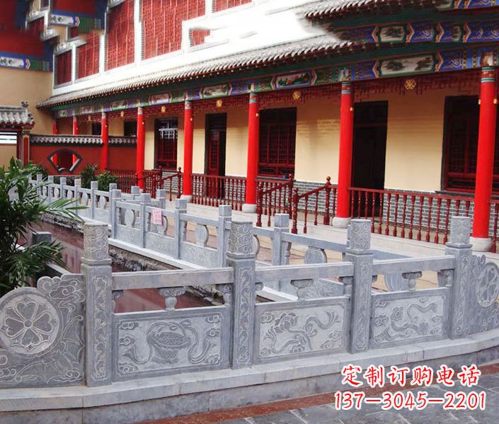深圳园林仿古石栏板景观石雕 (12)