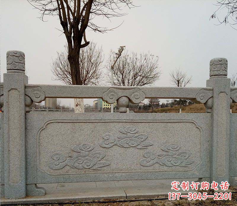 深圳园林护城河石栏板景观石雕