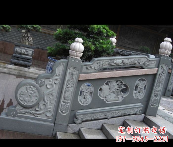 深圳园林景观大理石栏板雕塑 (6)