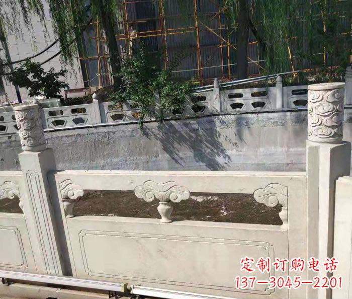 深圳园林景观大理石栏板石雕 (6)