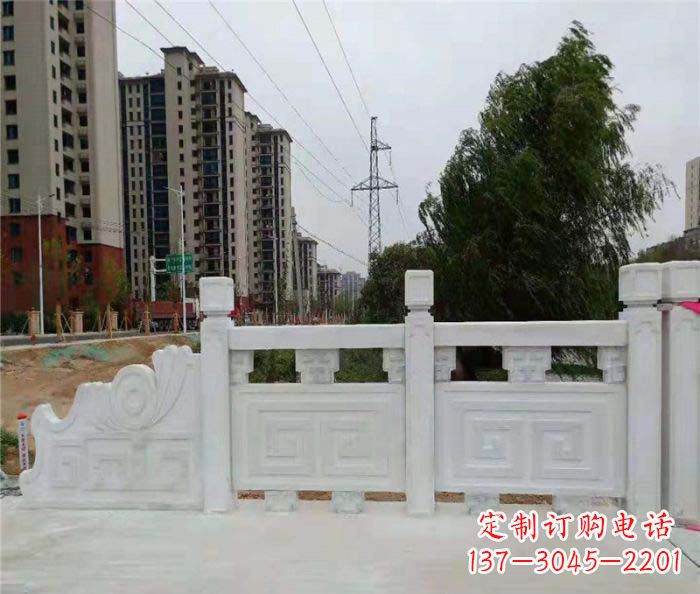 深圳园林景观大理石栏板石雕 (5)