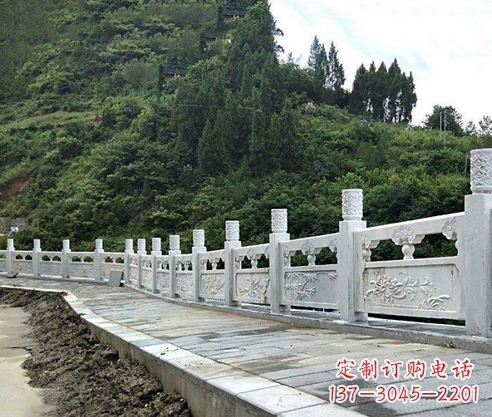 深圳园林景观大理石栏板石雕_2