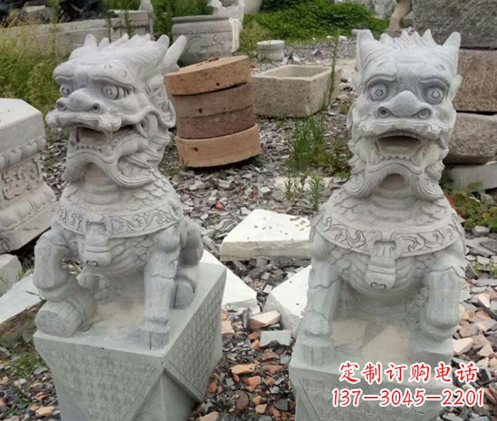 深圳园林景观仿古麒麟石雕